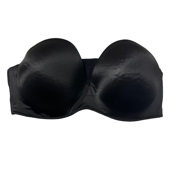 Cacique Intimates & Sleepwear Cacique Bra Womens 4ddd Black Wired Strapless Bra With